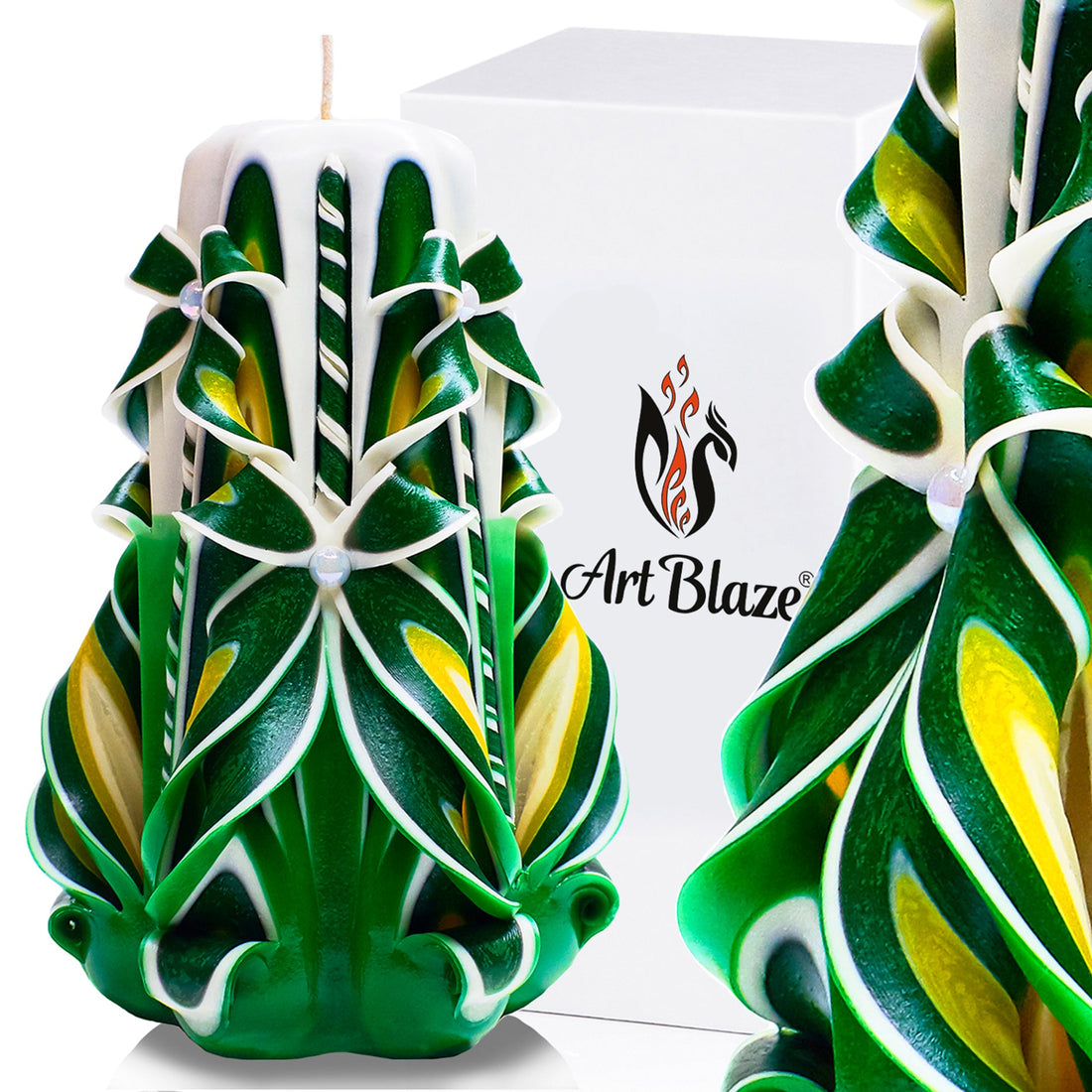 Vela tallada "Campo de verano" pequeña