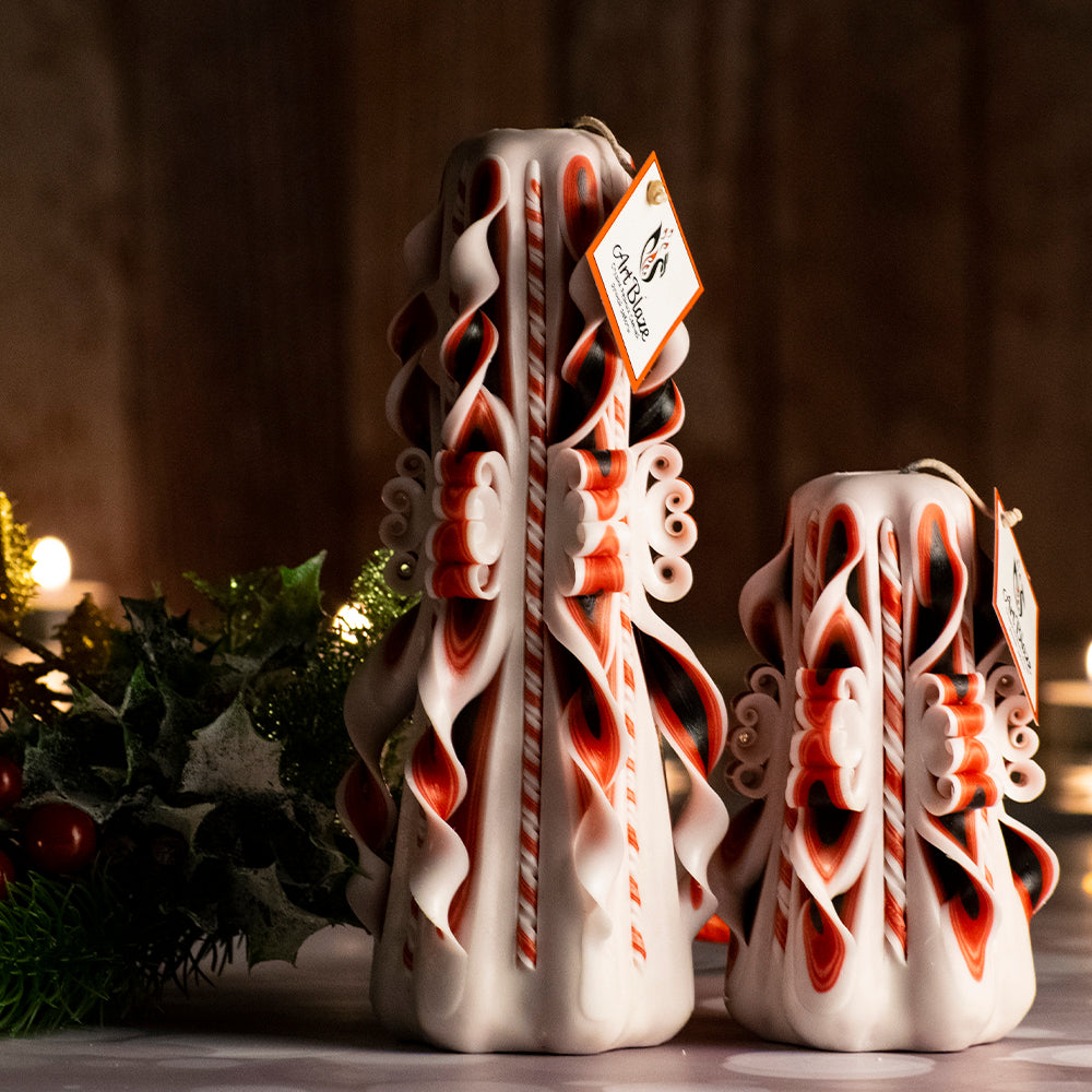 Juego de velas talladas "Cuento oriental"