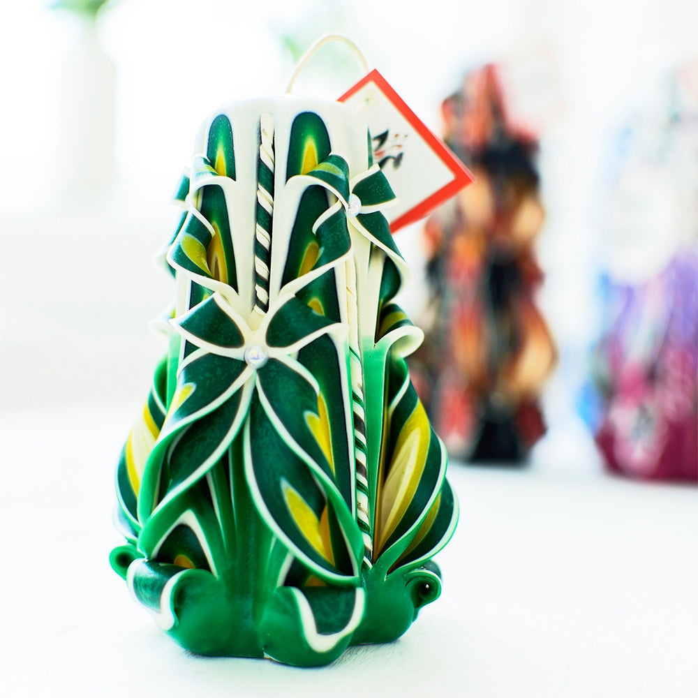 Vela tallada "Campo de verano" pequeña