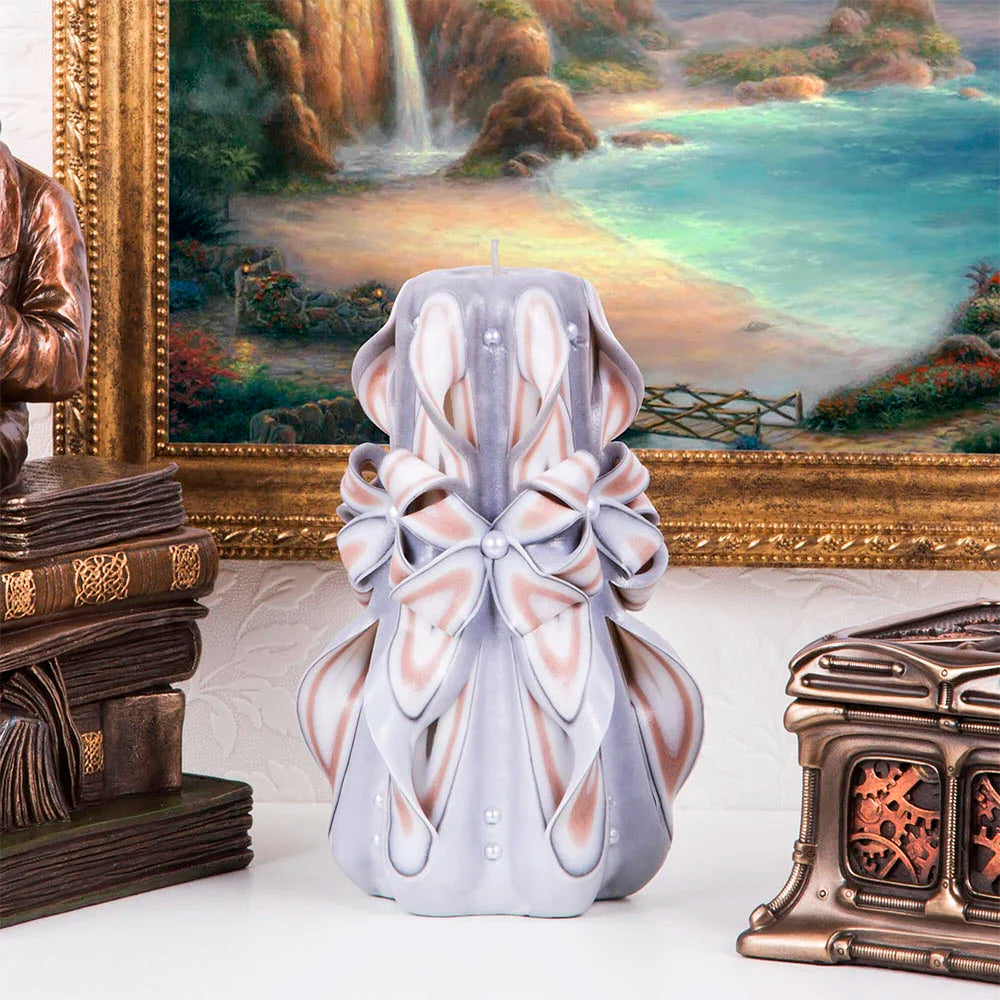 Vela tallada "Encaje delicado" pequeña