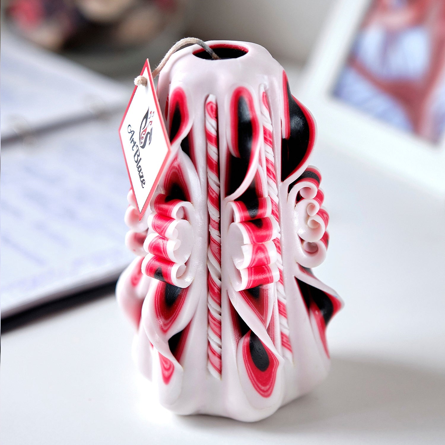 Vela tallada "Cuento oriental" pequeña