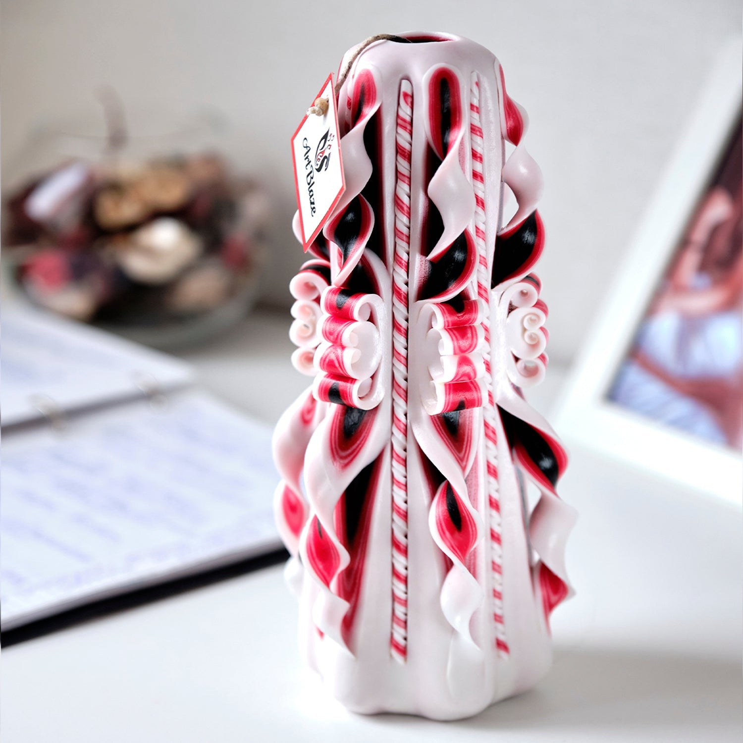 Vela tallada "Cuento oriental" grande