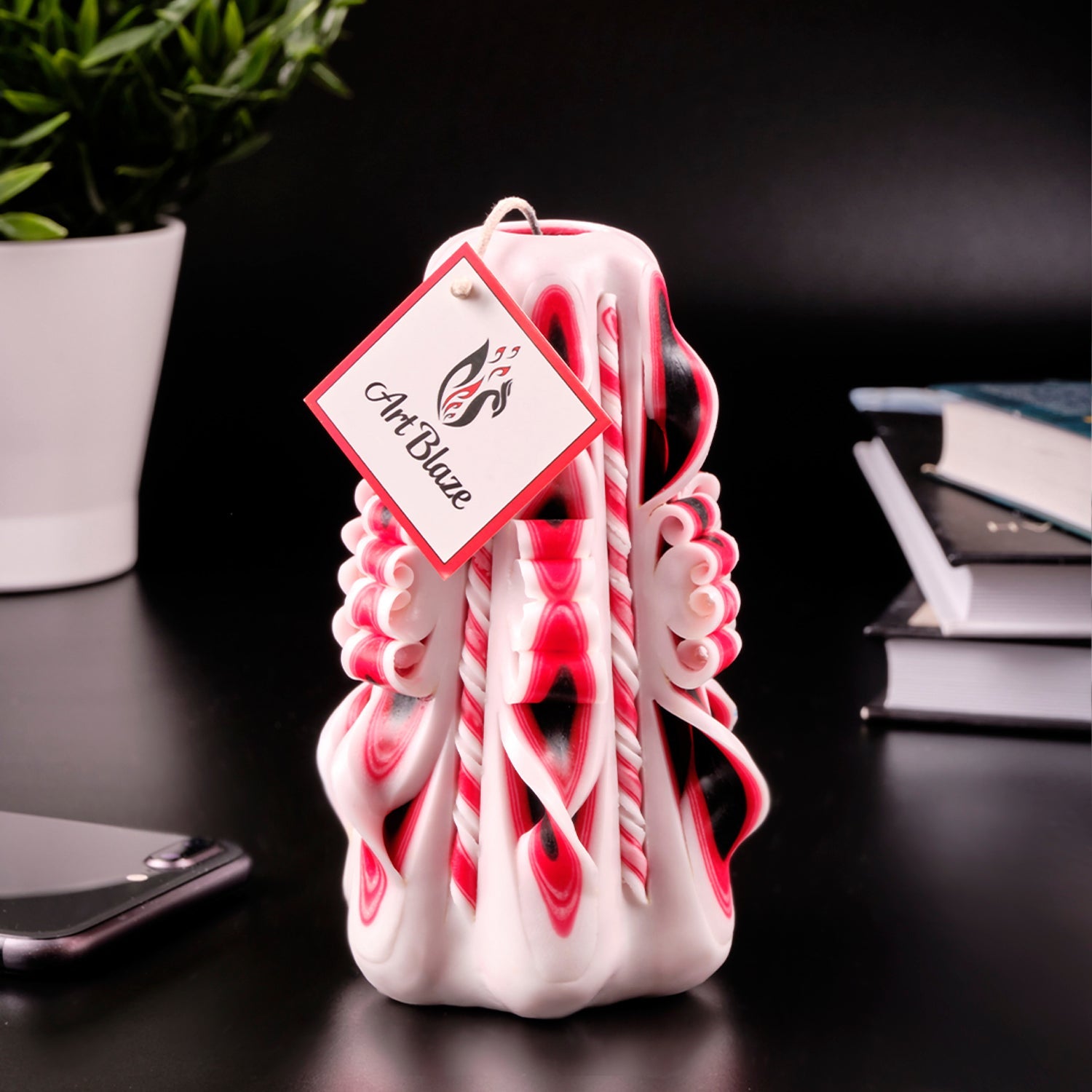 Vela tallada "Cuento oriental" pequeña