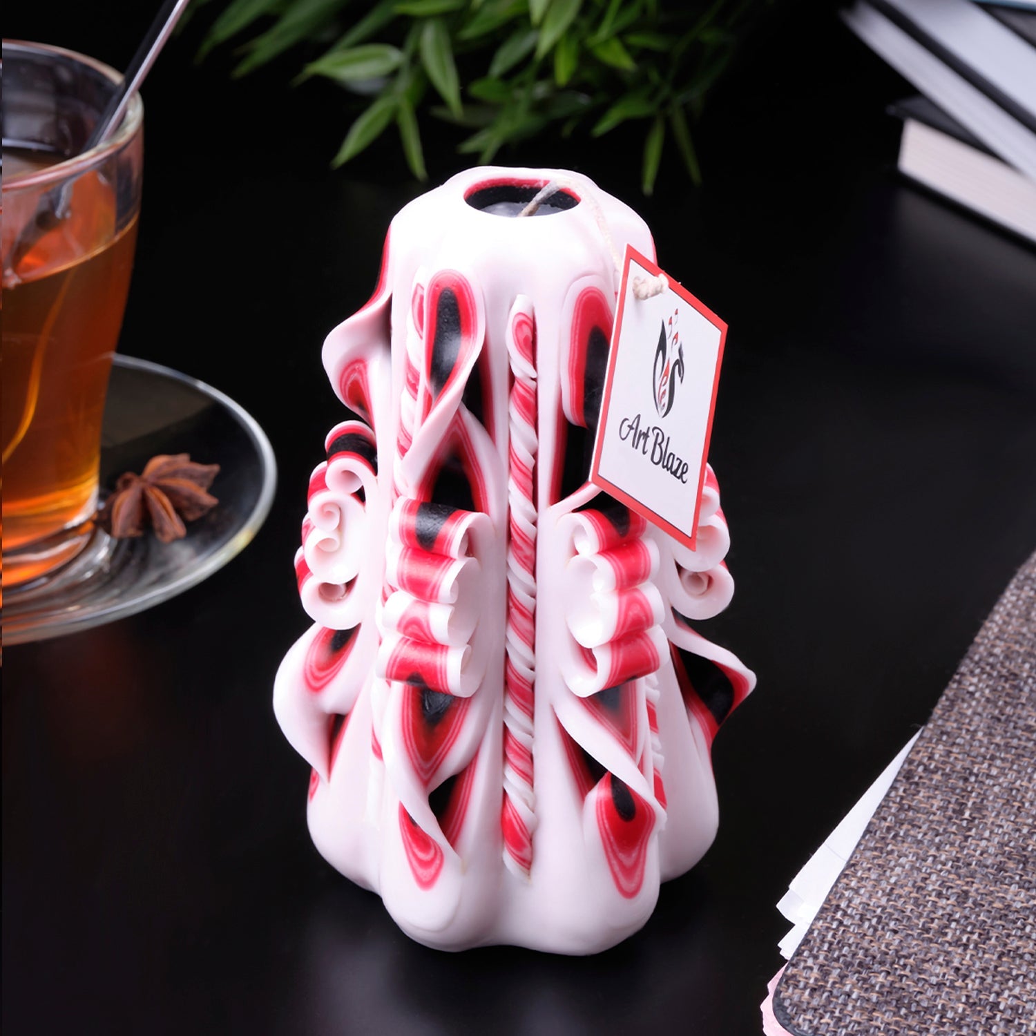 Vela tallada "Cuento oriental" pequeña