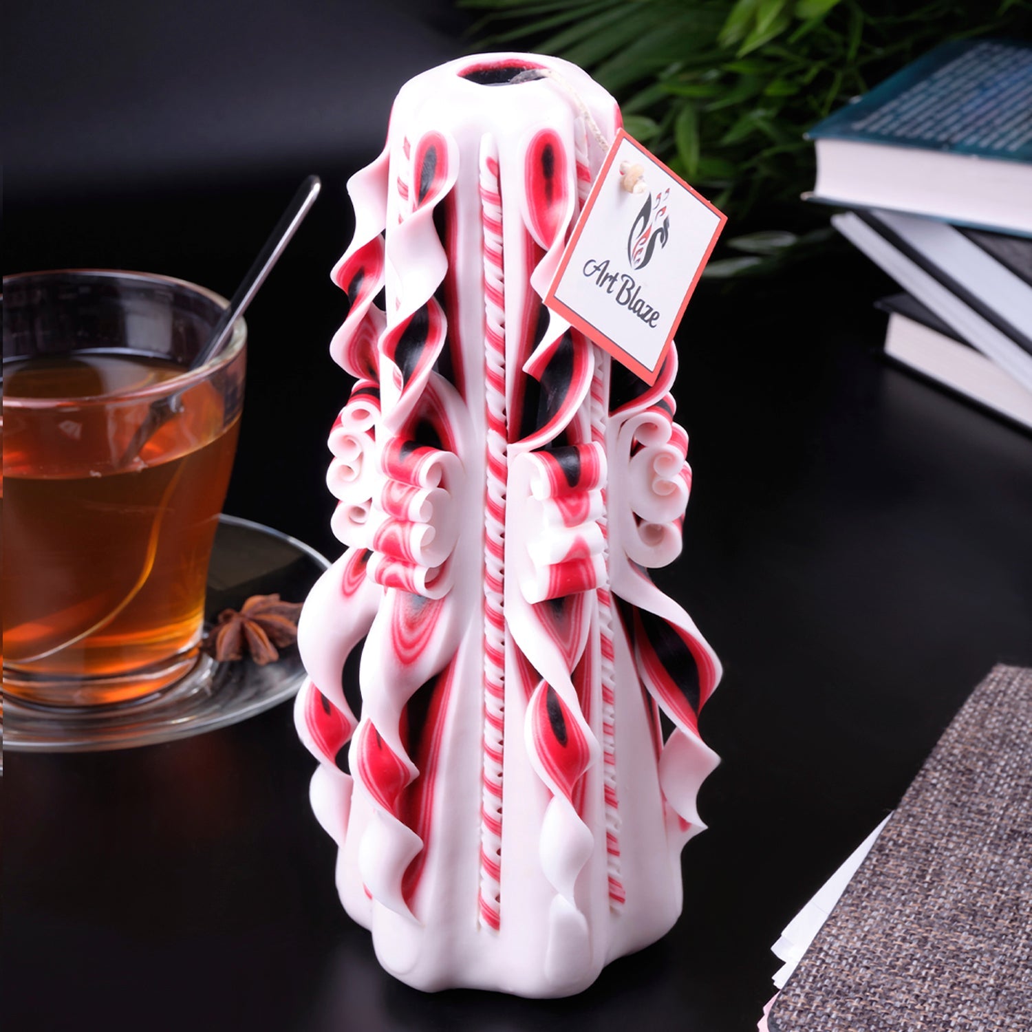 Vela tallada "Cuento oriental" grande