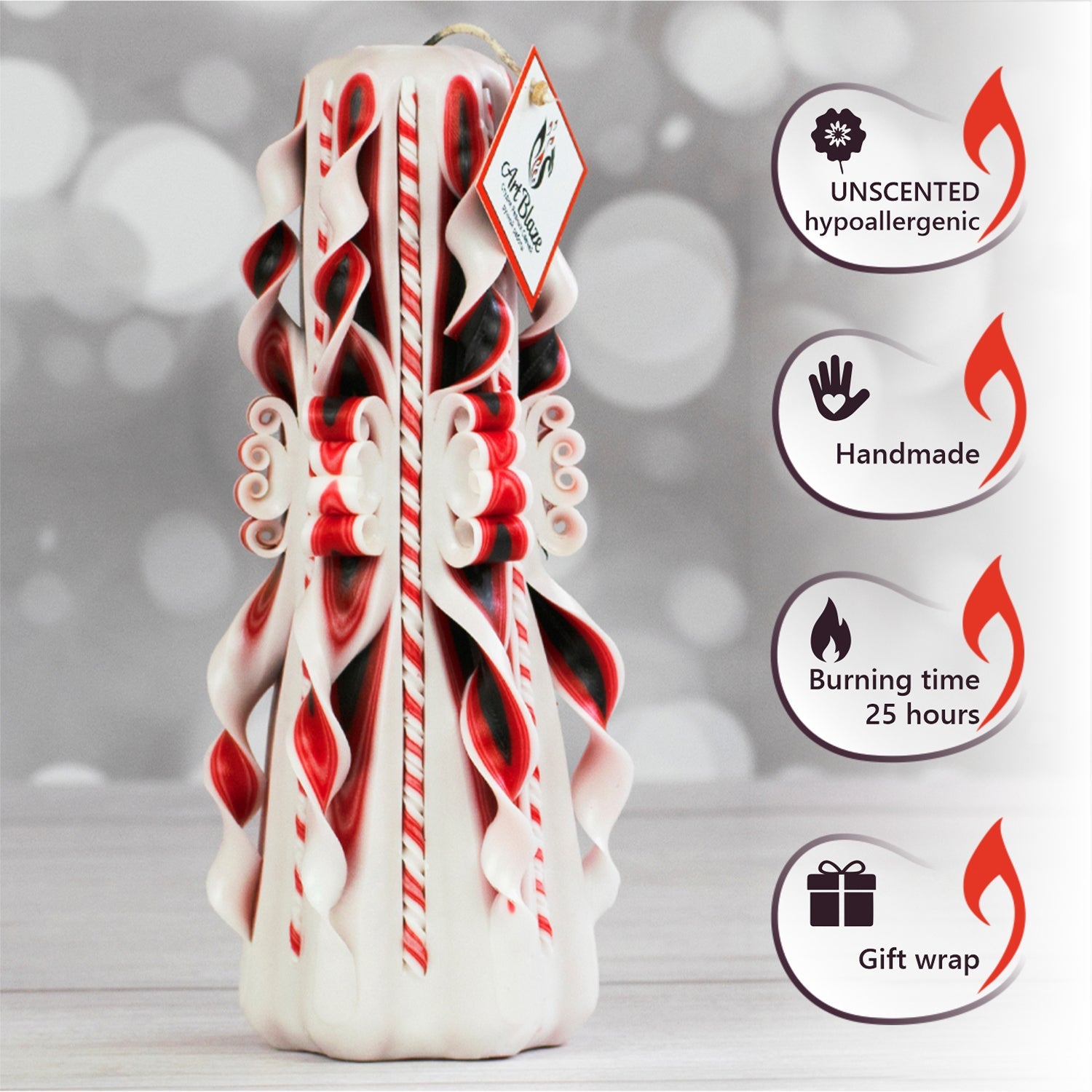 Vela tallada "Cuento oriental" grande