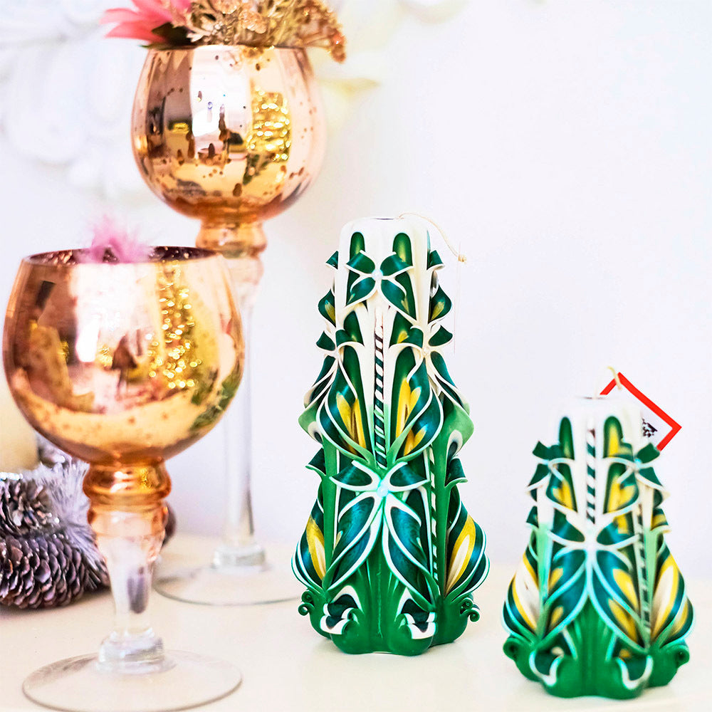 Vela tallada "Campo de verano" grande